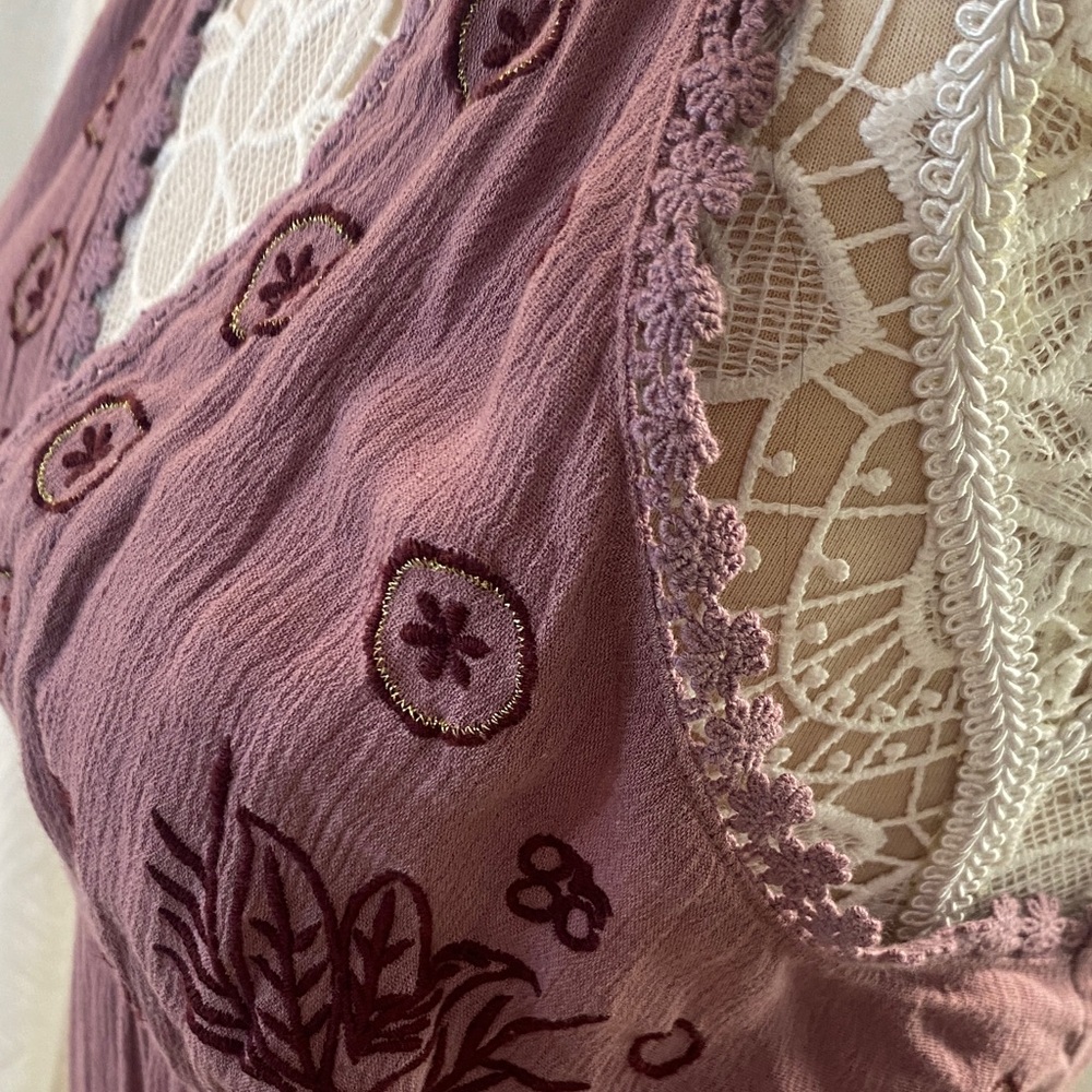 Wild Pearl Dusty Rose Halter Midi Dress - Picture 12 of 16